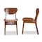 Baxton Studio Katya Mid-Century Modern Walnut Brown Finished Wood 2-Piece Dining Chair Set 183-11637-Zoro - alternate 5